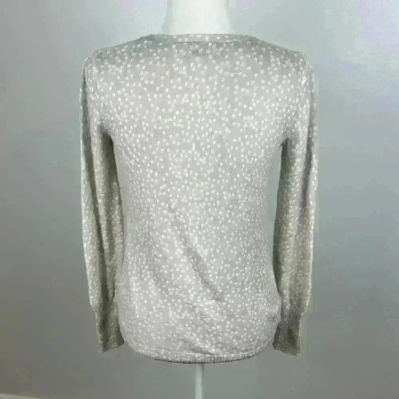 Old Navy Tan & White Polka Dot Cardigan Size Small - Picture 4 of 8